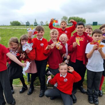 Braddock Primary Pupils dragon art