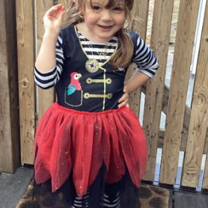 Lerryn Primary School Pupil dressed up for pirate day Lerryn Primary School Pupil dressed up for pirate day