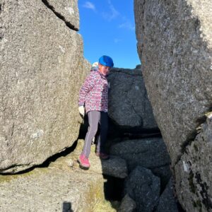 Lerryn Primary School Pupil rock climbing