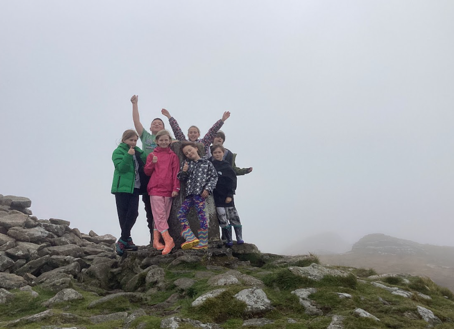 Lerryn Primary School Pupils reached the summit
