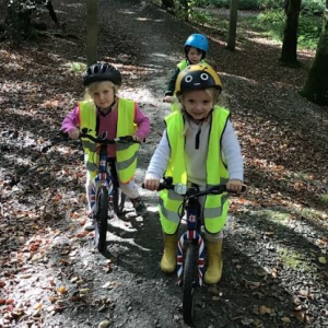 Quethiock Primary School Pupils Balance Biking Quethiock Primary School Pupils Balance Biking