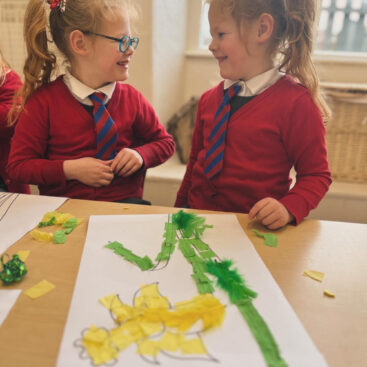 St Dominic Primary Pupils daffodil craft