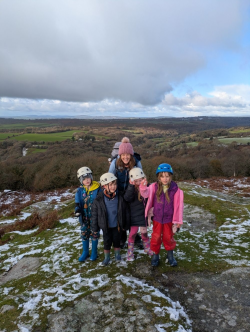 St Germans Primary Pupils on the moors