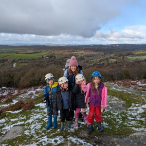 St Germans Primary Pupils on the moors