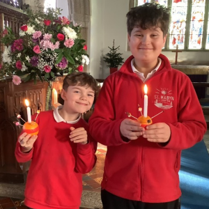 St Mabyn School pupils with their Christingle St Mabyn School pupils with their Christingle