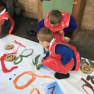 St Martin's Primary School Pupil painting