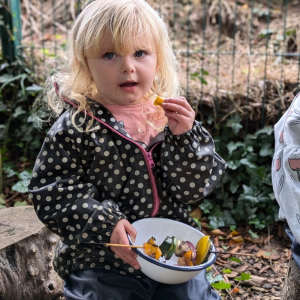 St Martin's Primary School pupil eating kebab St Martin's Primary School pupil eating kebab