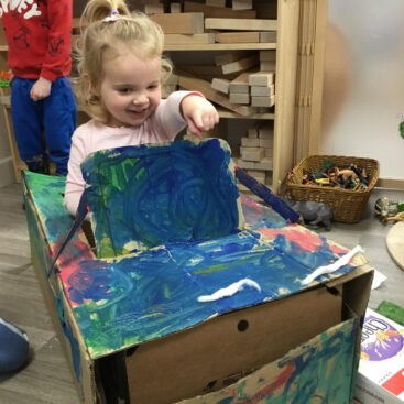 St Mellion Primary craft and painting