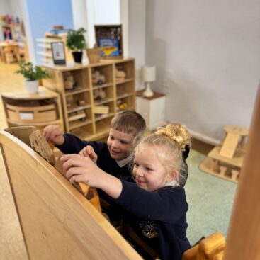 St Petrocs Primary School Pupils playing together