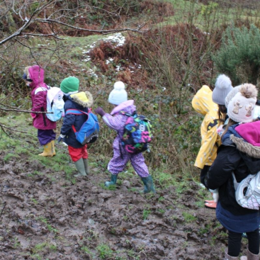St Winnow Primary School Pupils on a hike