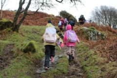 St Winnow Primary School Pupils out hiking St Winnow Primary School Pupils out hiking