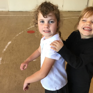 Antony Primary School Children playing sports indoors Antony Primary School Children playing sports indoors