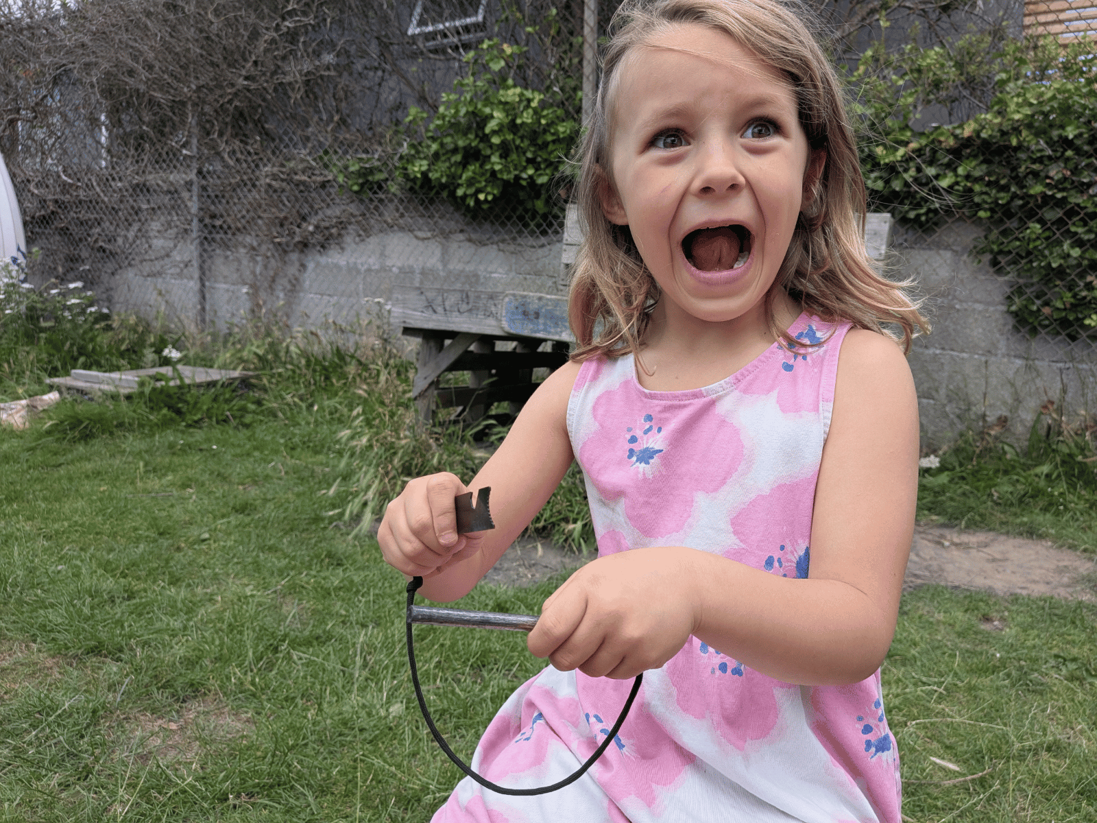 St Nicolas Preschool pupil outdoors